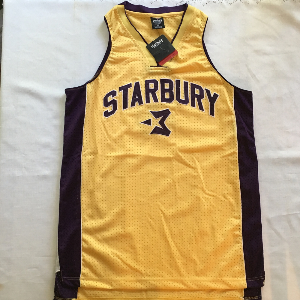 Y2K Starbury Jersey Stephon Marbury Vintage Gold & Purple NOS 2008